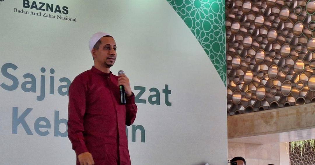 Acara Buka Puasa Akbar yang diselenggarakan oleh BAZNAS, Bango dan Royco di Masjid Istiqlal, Jakarta Pusat pada Jumat (15/3/2024). - Popmama.com/Argya D. Maheswara